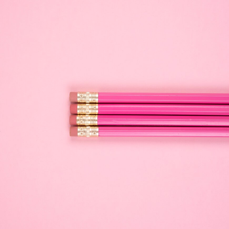 pink pencils